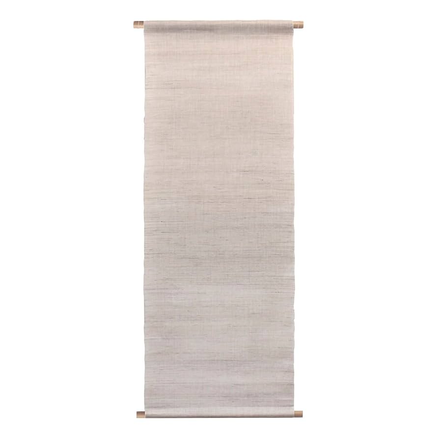 Amazon.co.jp: 麻のタペストリー 無地 生成り W45xH120cm【四十